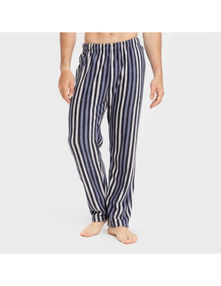 Pijama coral hombre Raya Vinicius azul