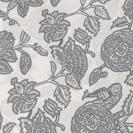 Juego de sábanas algodón Enelia azul keike - topo