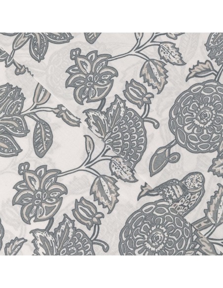 Juego de sábanas algodón Enelia azul keike - topo