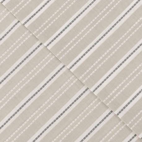 Juego de sábanas algodón Raya Segovia azul keike