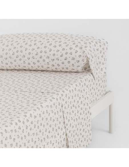 Juego de sábanas algodón Juno verde seco