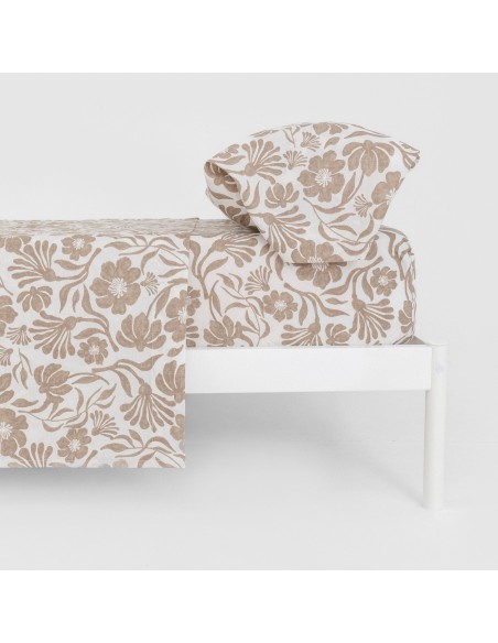 Juego de sábanas algodón Alexis topo