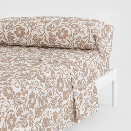 Juego de sábanas algodón Alexis topo