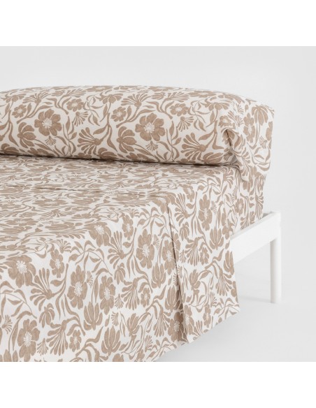 Juego de sábanas algodón Alexis topo