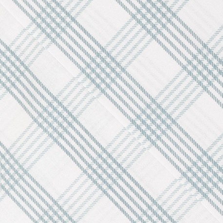 Juego de sábanas algodón Cuadro Albus verde tiffany