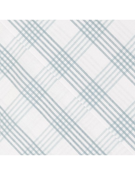 Juego de sábanas algodón Cuadro Albus verde tiffany