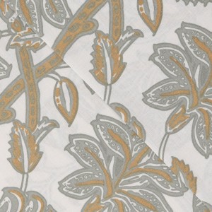 Juego de sábanas algodón Enelia verde seco - ocre 2