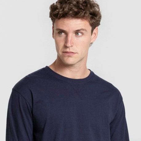 Pijama hombre franela Monclova azul marino