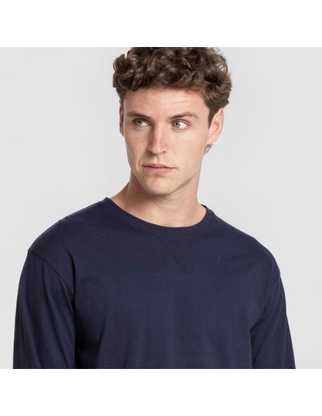 Pijama hombre franela Monclova azul marino