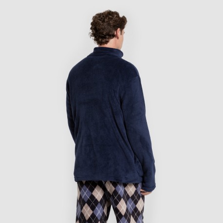 Sudadera coral hombre lisa