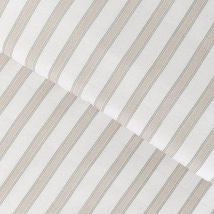 Funda nórdica algodón Raya Sit topo - verde seco 2