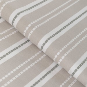 Funda nórdica algodón Raya Segovia verde keike 2