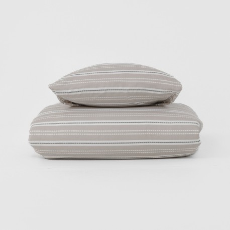 Funda nórdica algodón Raya Segovia verde keike