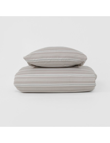 Funda nórdica algodón Raya Segovia verde keike