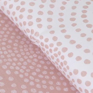 Funda nórdica algodón Katy reversible malva rosa 2