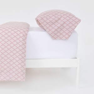 Funda nórdica algodón Zurich malva rosa