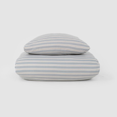 Funda nórdica algodón Schon azul grisaceo