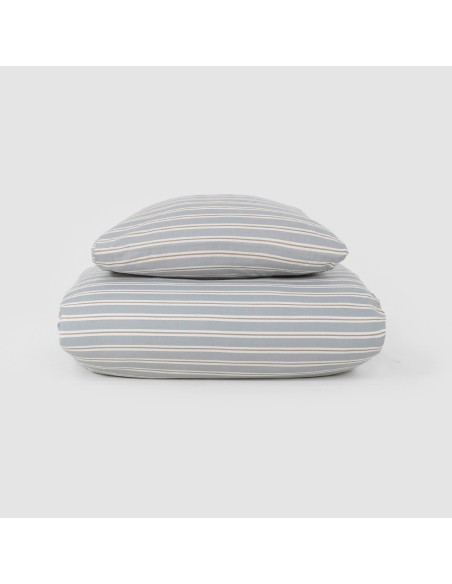 Funda nórdica algodón Schon azul grisaceo