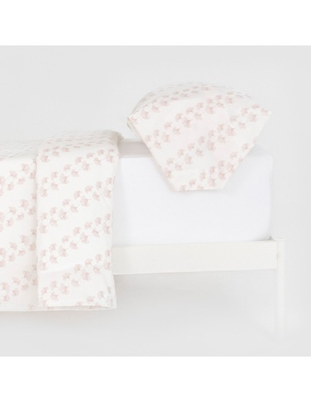 Funda nórdica algodón Pureza rosa keike