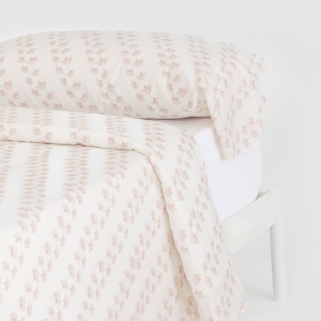 Funda nórdica algodón Pureza rosa keike