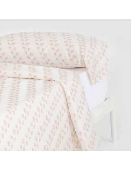 Funda nórdica algodón Pureza rosa keike