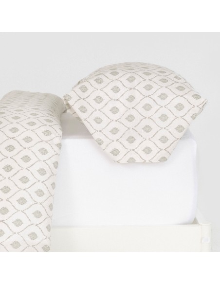 Funda nórdica algodón Charleston verde seco