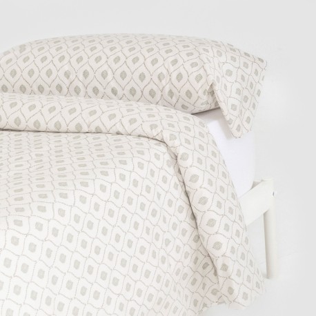 Funda nórdica algodón Charleston verde seco