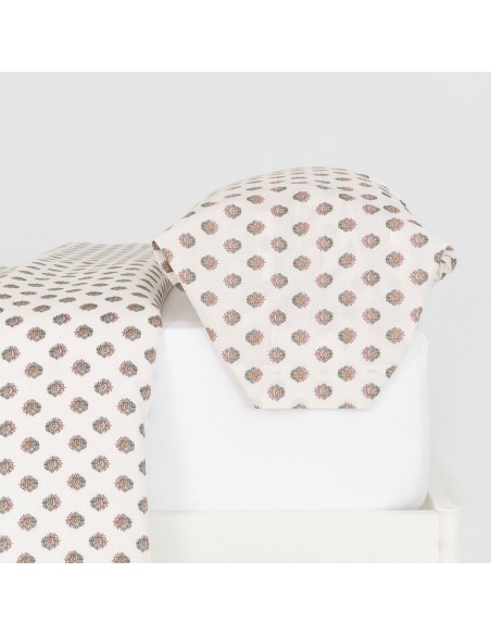 Funda nórdica algodón Elliane verde keike