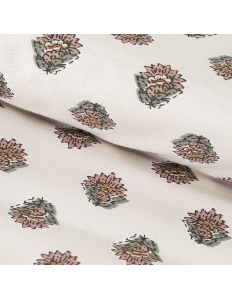 Funda nórdica algodón Elliane verde keike