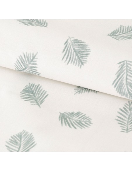 Funda nórdica algodón Jazmin verde tiffany