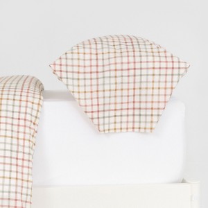 Funda nórdica algodón Cuadro Danke verde seco - caldera