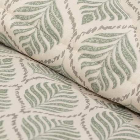 Edredón estampado Charleston verde