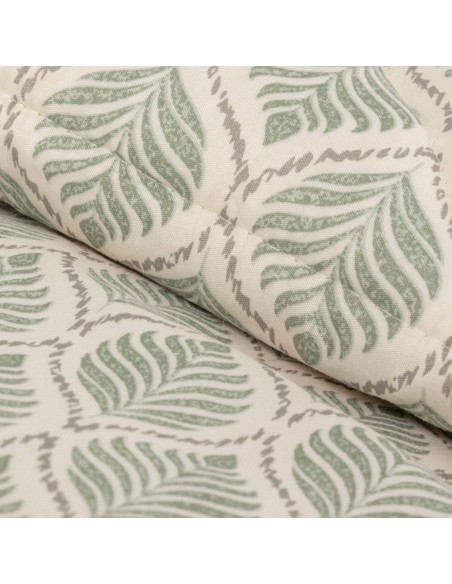 Edredón estampado Charleston verde