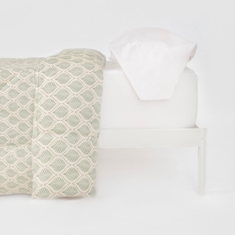 Edredón estampado Charleston verde