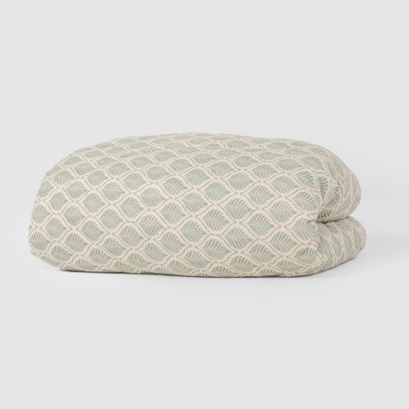 Edredón estampado Charleston verde