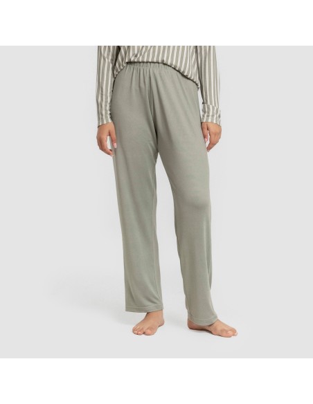 Pijama largo Secret mujer Raya Marsella verde caceria