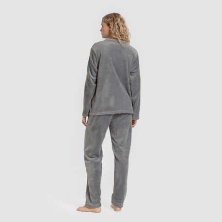 Pijama terciopelo liso