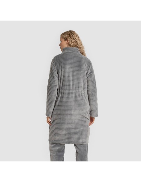 Bata terciopelo Raya lisa