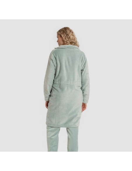 Bata terciopelo Raya lisa