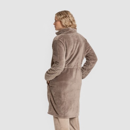 Bata terciopelo Raya lisa