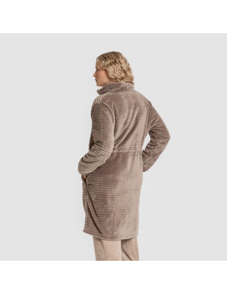 Bata terciopelo Raya lisa