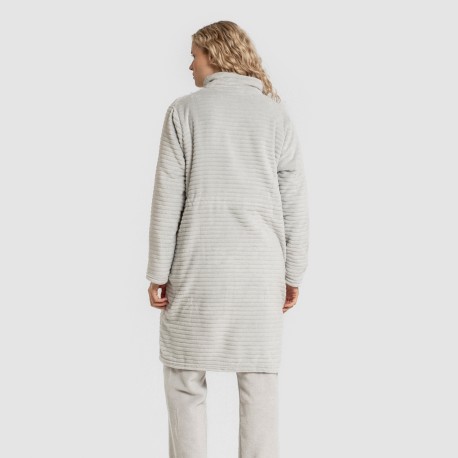 Bata terciopelo Raya lisa