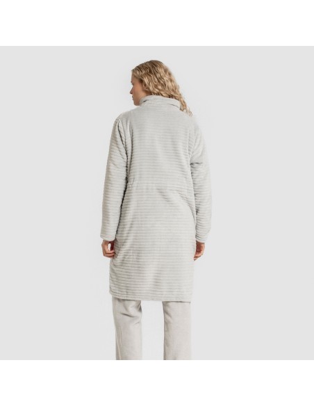 Bata terciopelo Raya lisa