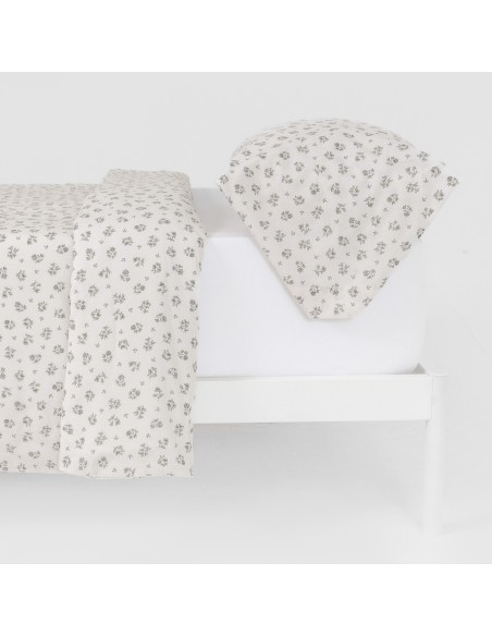 Funda nórdica algodón Juno verde seco