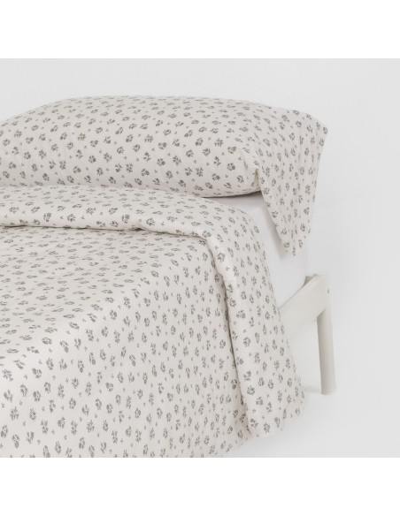 Funda nórdica algodón Juno verde seco