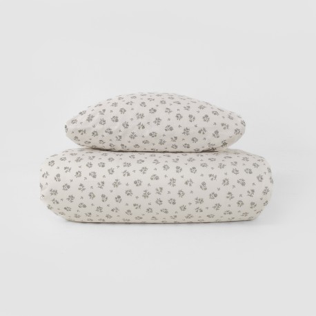 Funda nórdica algodón Juno verde seco