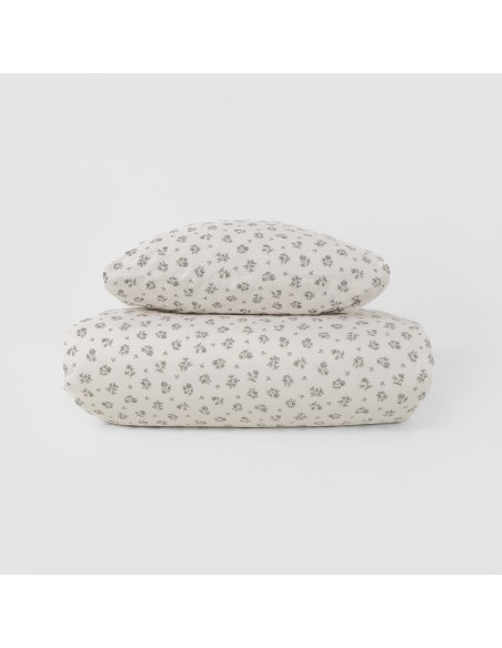 Funda nórdica algodón Juno verde seco