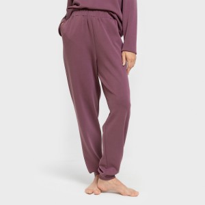 Pantalón jogger fluido mujer