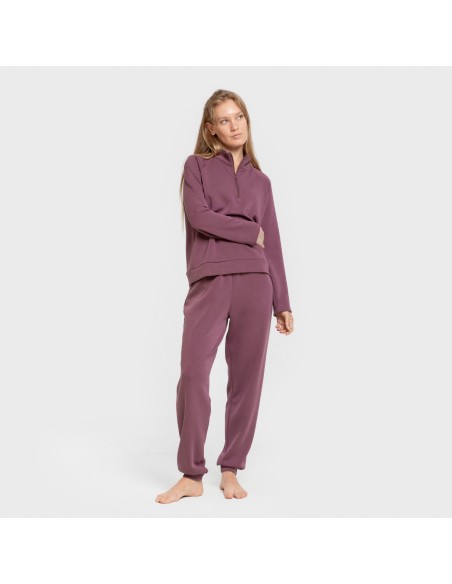 Pantalón jogger fluido mujer