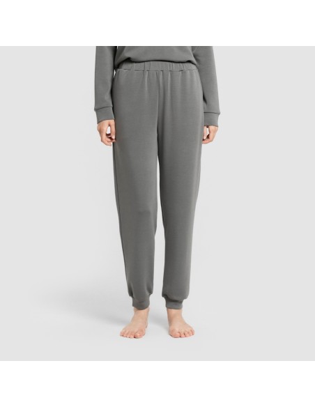 Pantalón jogger fluido mujer